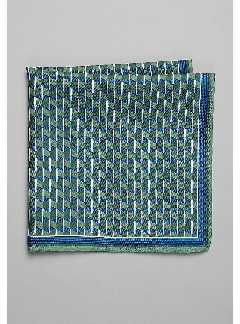 Jos. A. Bank Geometric Pocket Square#8Y50
