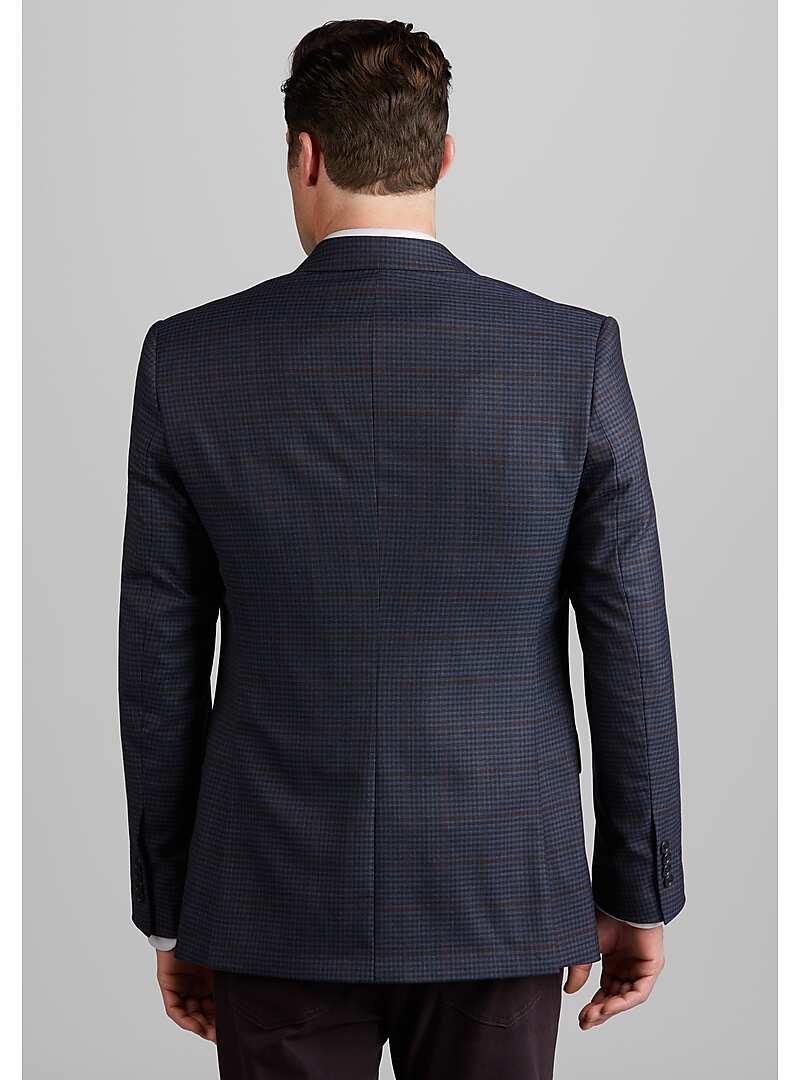 Executive Collection Traditional Fit Windowpane Sportcoat - Big & Tall#16A5