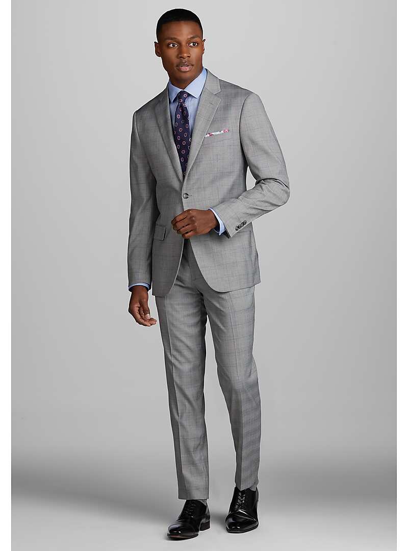 Jos. A. Bank Slim Fit Suit Separates Plaid Jacket#3XF8