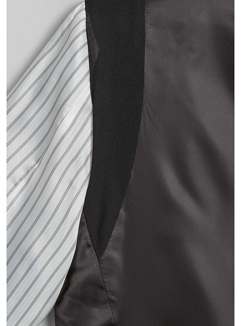 Ike Behar Slim Fit Peak Lapel Jacquard Dinner Jacket - Big & Tall#16TE