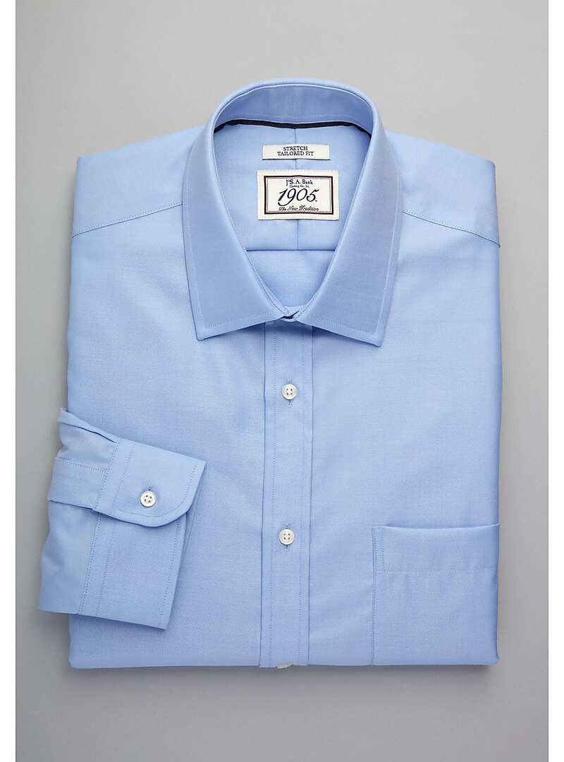 1905 Collection Tailored Fit Spread Collar Dress Shirt - Big & Tall#57VV