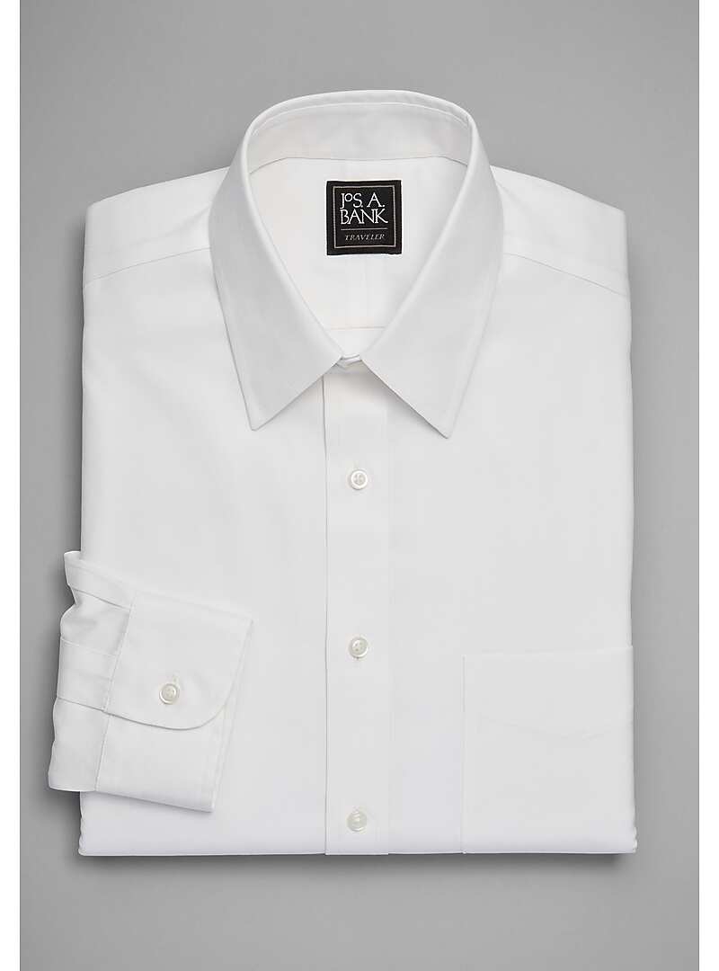 Traveler Collection Slim Fit Point Collar Dress Shirt - Big & Tall#5CVV