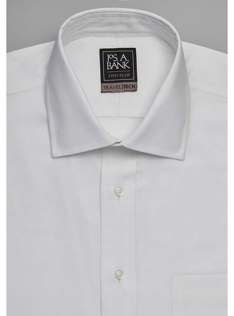 Travel Tech Collection Slim Fit Spread Collar Dress Shirt - Big & Tall#53YV