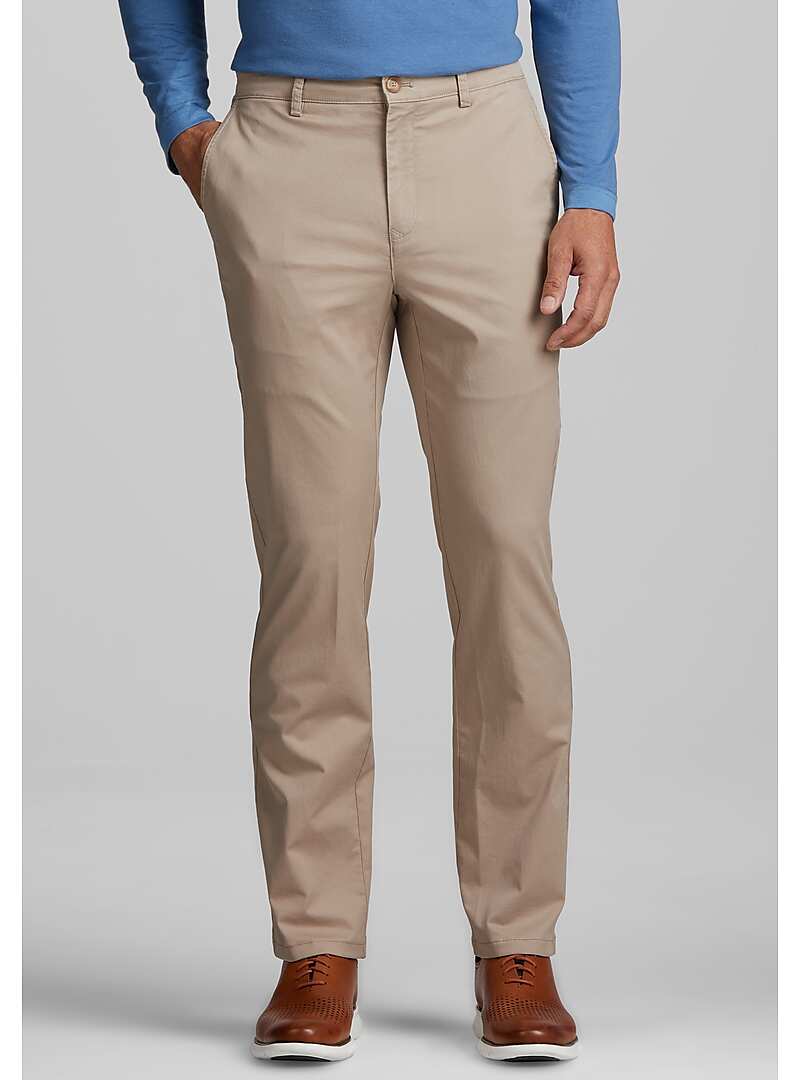Jos. A. Bank Tailored Fit Flat-Front Chinos#22XJ