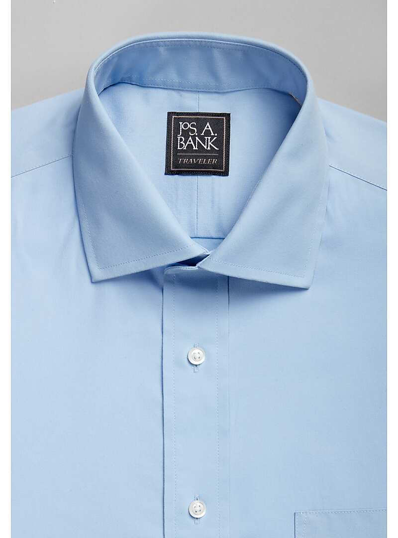 Traveler Collection Tailored Fit Spread Collar Dress Shirt#5FLZ