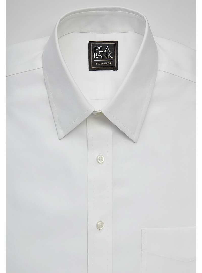 Traveler Collection Slim Fit Point Collar Dress Shirt - Big & Tall#5CVV