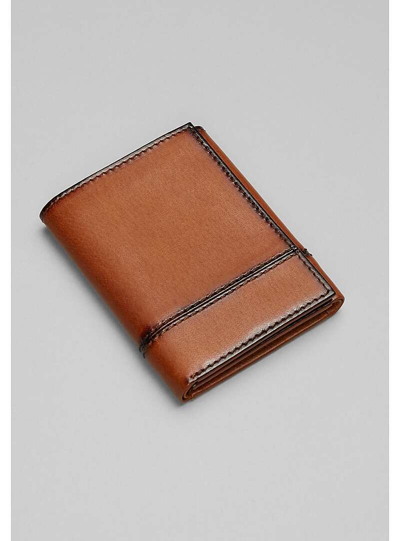 Jos. A. Bank Burnished Leather Tri-Fold Wallet#8XAM