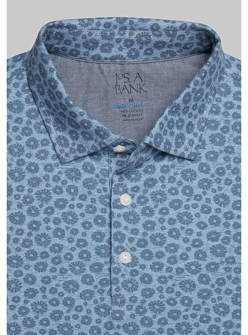 Jos. A. Bank Traditional Fit Vintage Floral Polo - Big & Tall#6MHF