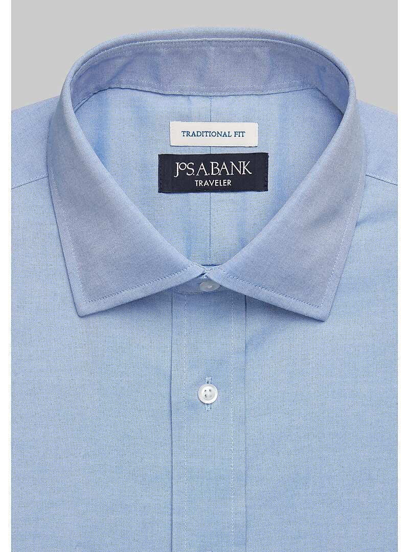 Traveler Collection Traditional Fit Solid Dress Shirt - Big & Tall#5FTF