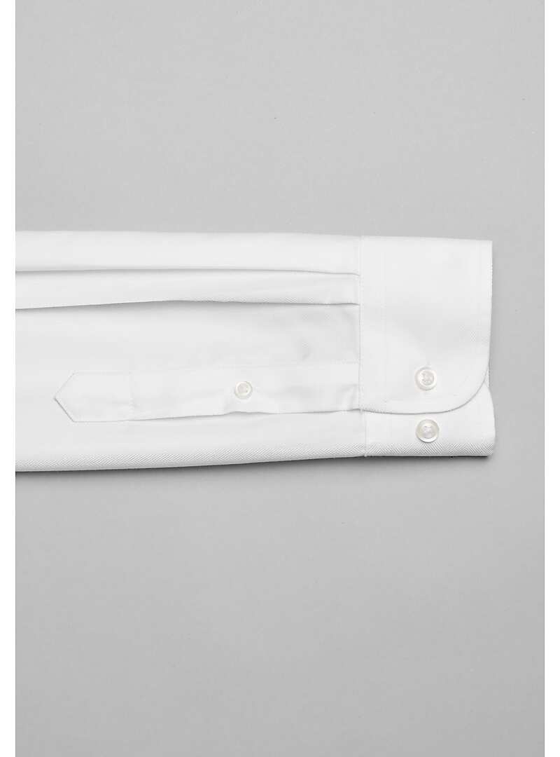 Reserve Collection Traditional Fit Herringbone Dress Shirt - Big & Tall#5FT6