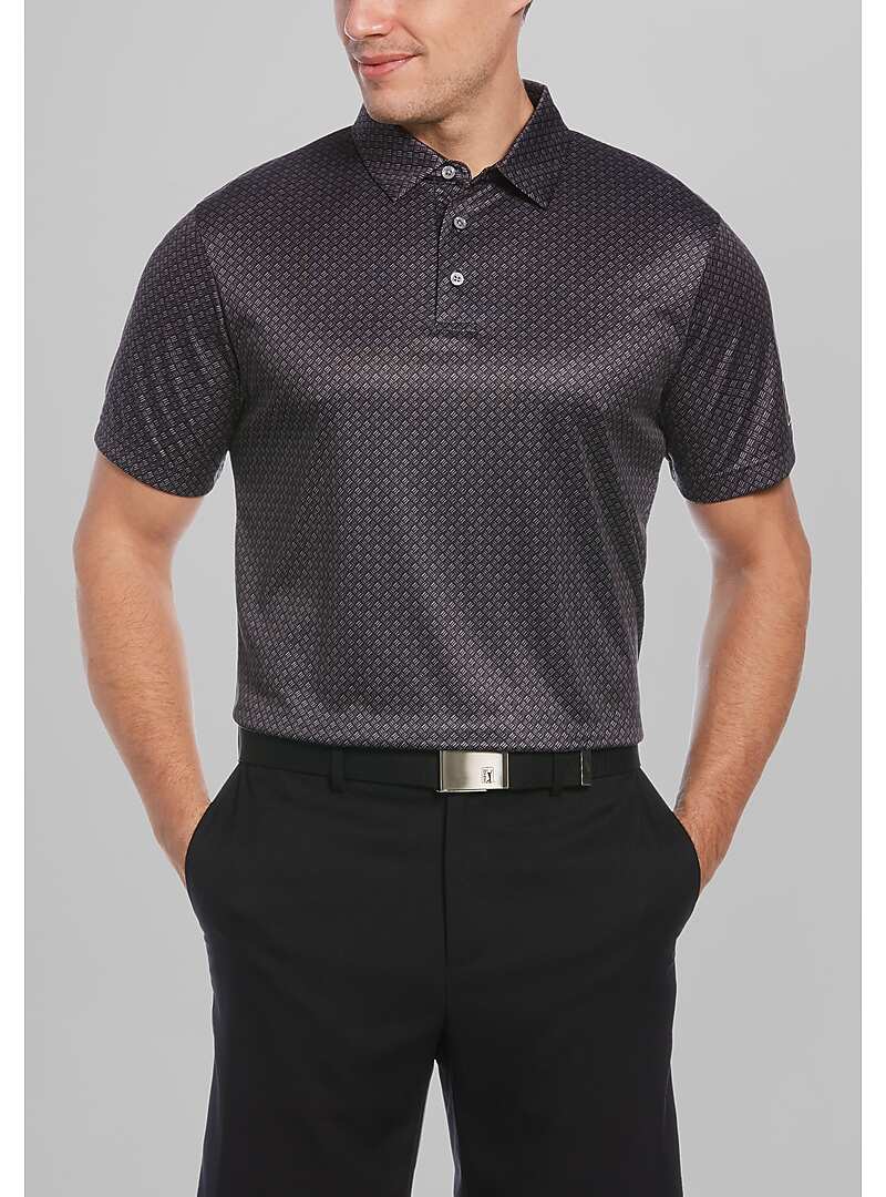 PGA TOUR Traditional Fit Watercolor Geo Print Performance Polo - Big & Tall#6NKT