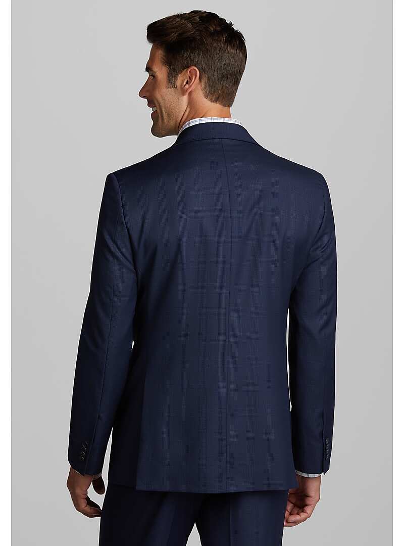 Reserve Collection Tailored Fit Plaid Suit - Big & Tall#3X85