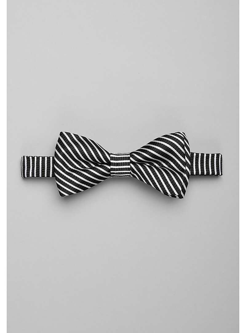 Reserve Collection Stripe Pre-Tied Bow Tie#8WL6