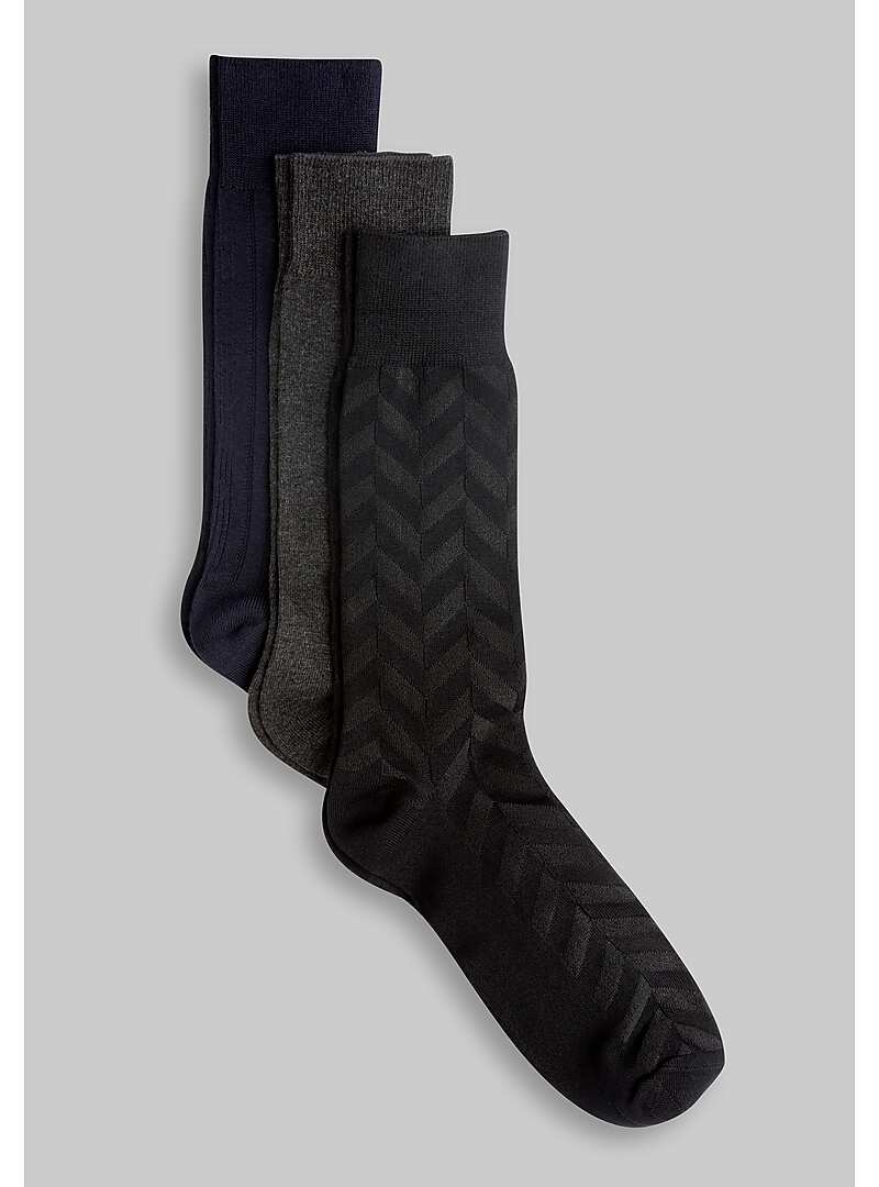 Jos. A Bank Patterned Dress Socks, 3-Pack#81KL