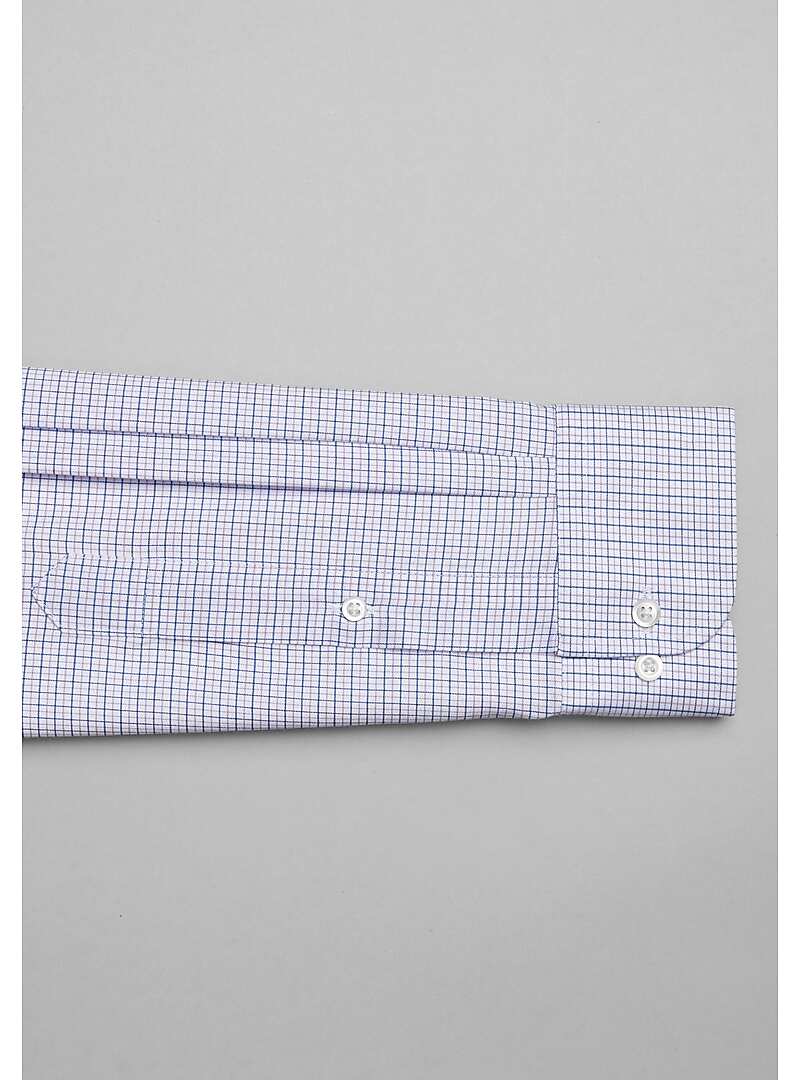 Traveler Collection Traditional Fit Mini Grid Dress Shirt - Big & Tall#5FVD