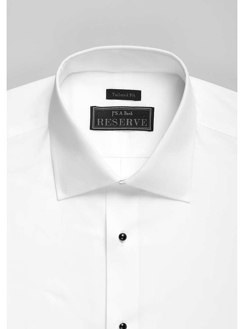 Reserve Collection Tailored Fit Spread Collar Tuxedo Formal Shirt - Big & Tall#5FG7