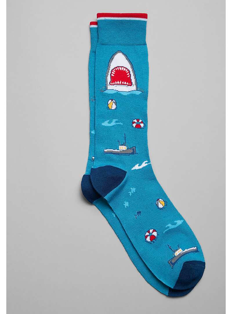Made To Matter Shark Sighting Single Pack Socks#8Y34