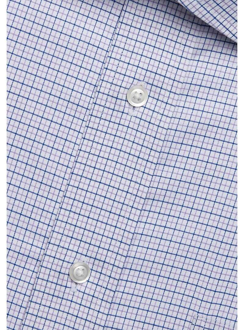 Traveler Collection Traditional Fit Mini Grid Dress Shirt - Big & Tall#5FVD