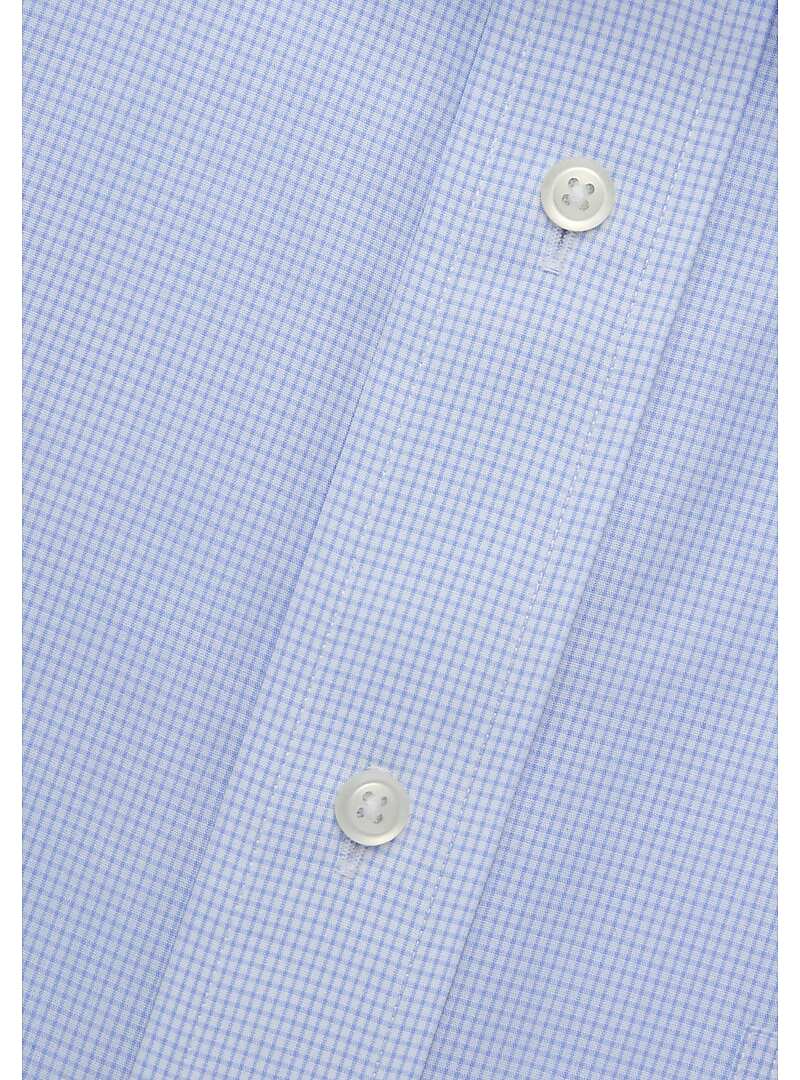 Traveler Collection Traditional Fit Point Collar Small Check Dress Shirt#5J6G