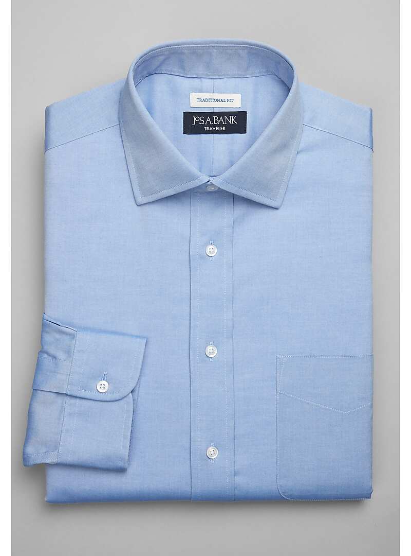 Traveler Collection Traditional Fit Solid Dress Shirt - Big & Tall#5FTF