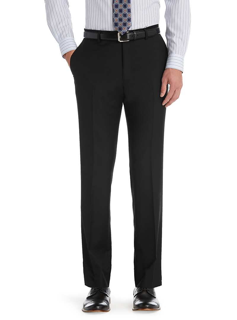 Traveler Collection Tailored Fit Flat Front Suit Separate Pants - Big & Tall#33RM