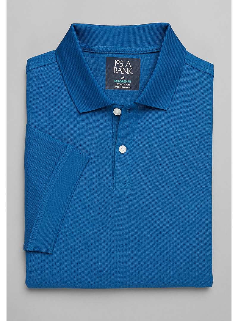 Jos. A. Bank Tailored Fit Solid Pique Polo - Big & Tall#6MFM