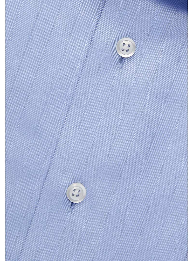 Reserve Collection Traditional Fit Spread Collar Herringbone Pattern Dress Shirt - Big & Tall#51GJ