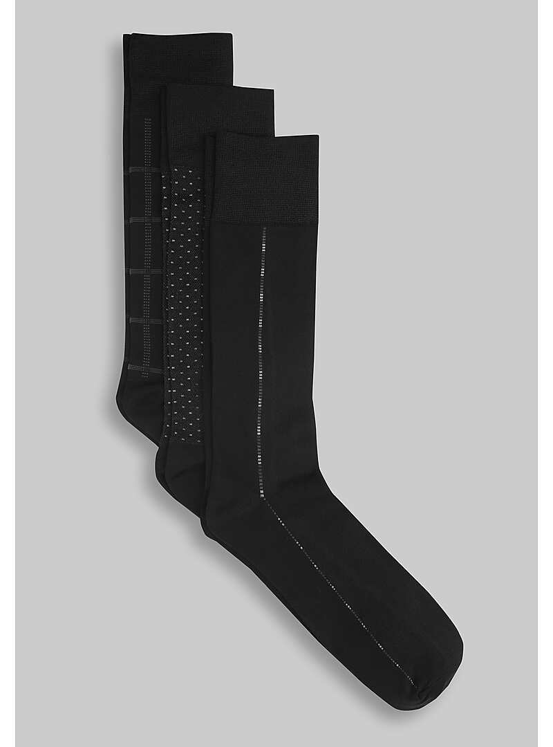 Jos. A Bank Patterned Microfiber Dress Socks#81KW