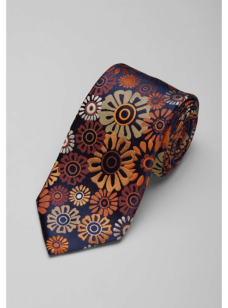 Reserve Collection Large-Scale Flower Medallion Tie#8VMV