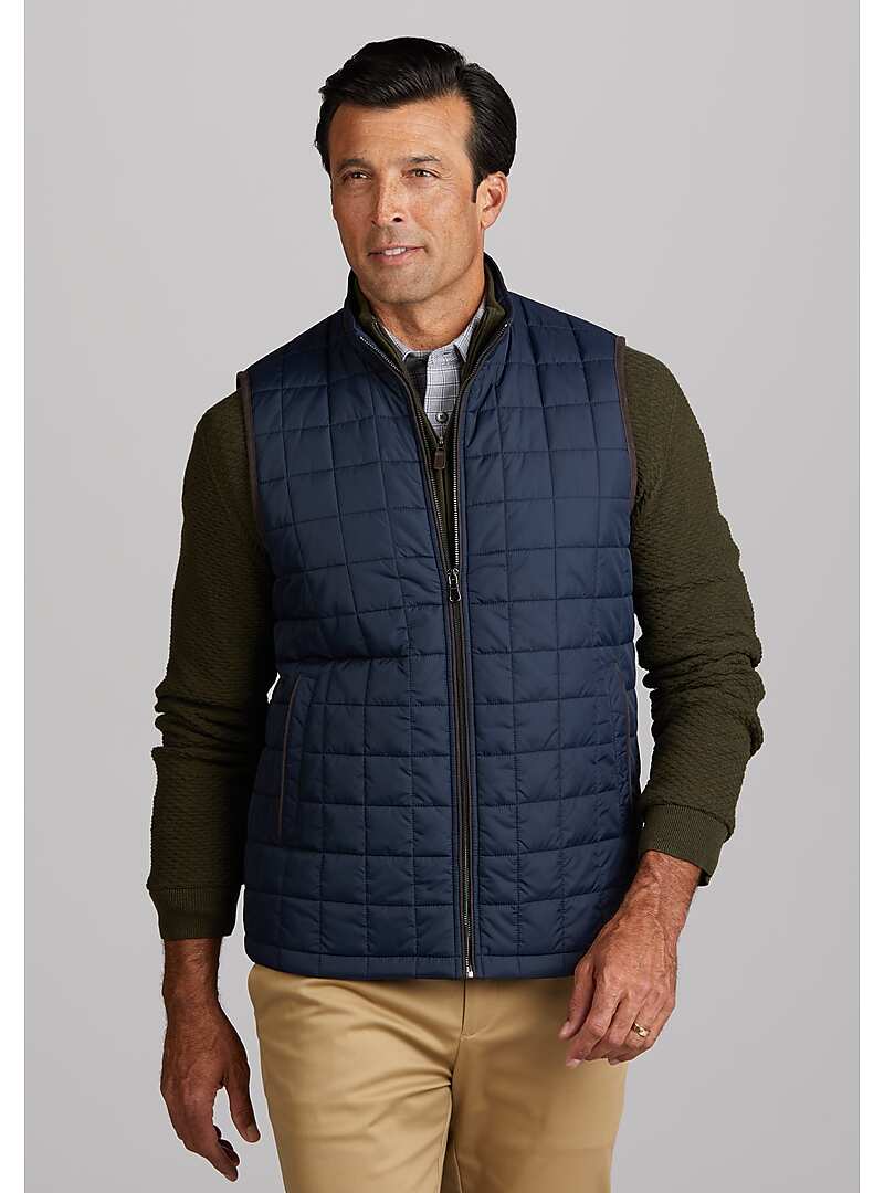 Reserve Collection Tailored Fit Grid Quilted Vest CLEARANCE#70YC