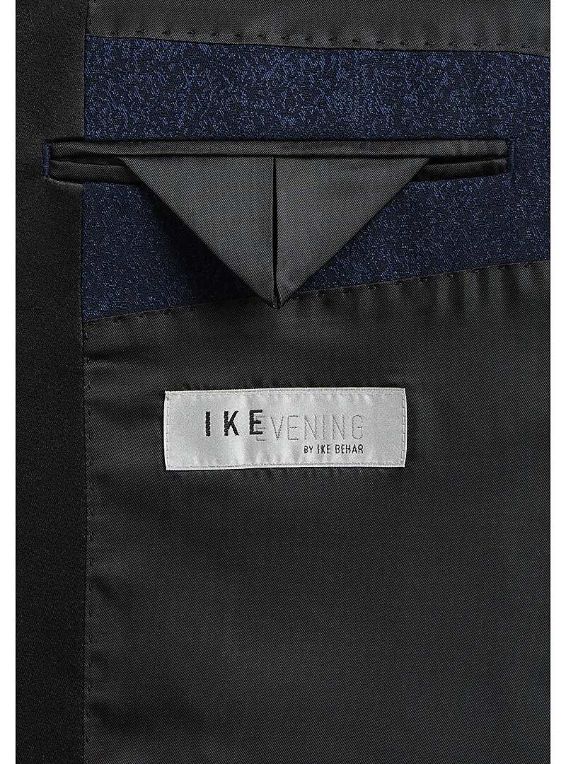 Ike Behar Slim Fit Peak Lapel Jacquard Dinner Jacket - Big & Tall#16TN