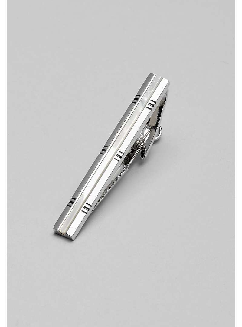 Jos. A. Bank Polished Silver Tie Bar#8TMW