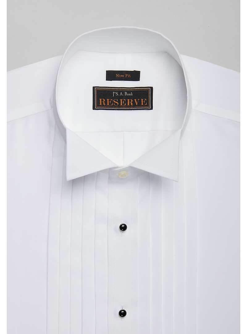 Reserve Collection Slim Fit Wing Collar French Cuff Formal Dress Shirt - Big & Tall#58TR