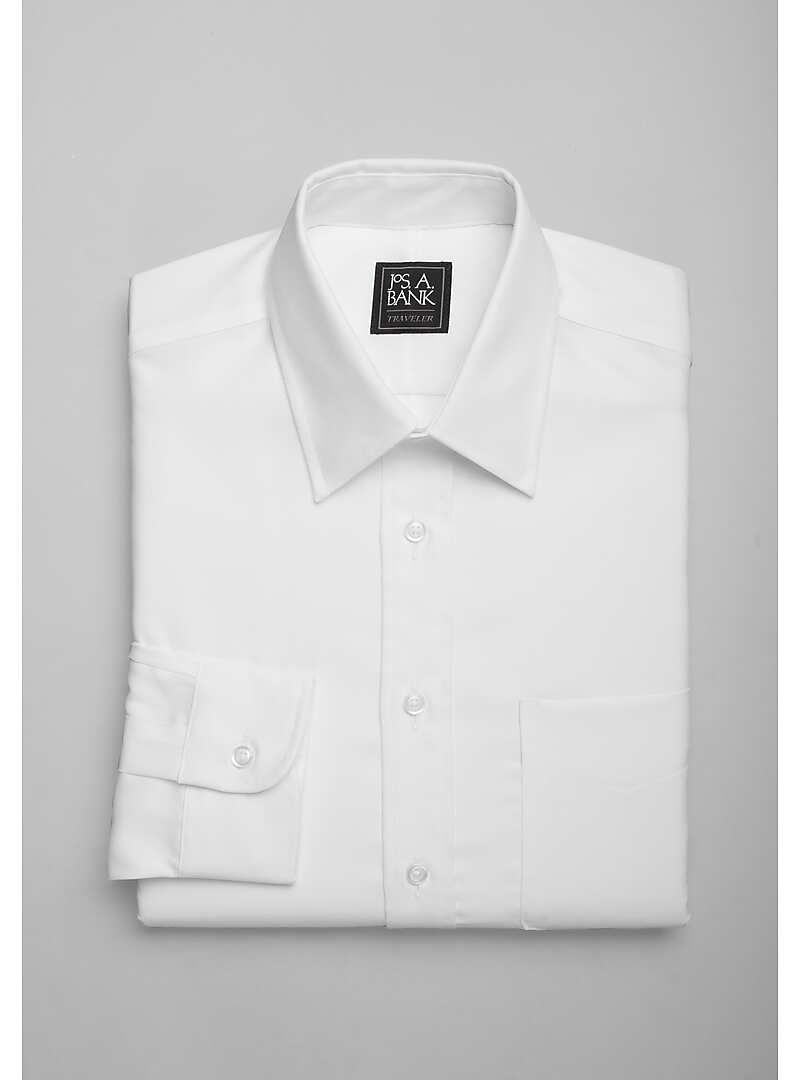 Traveler Collection Tailored Fit Point Collar Dress Shirt - Big & Tall#5F6M