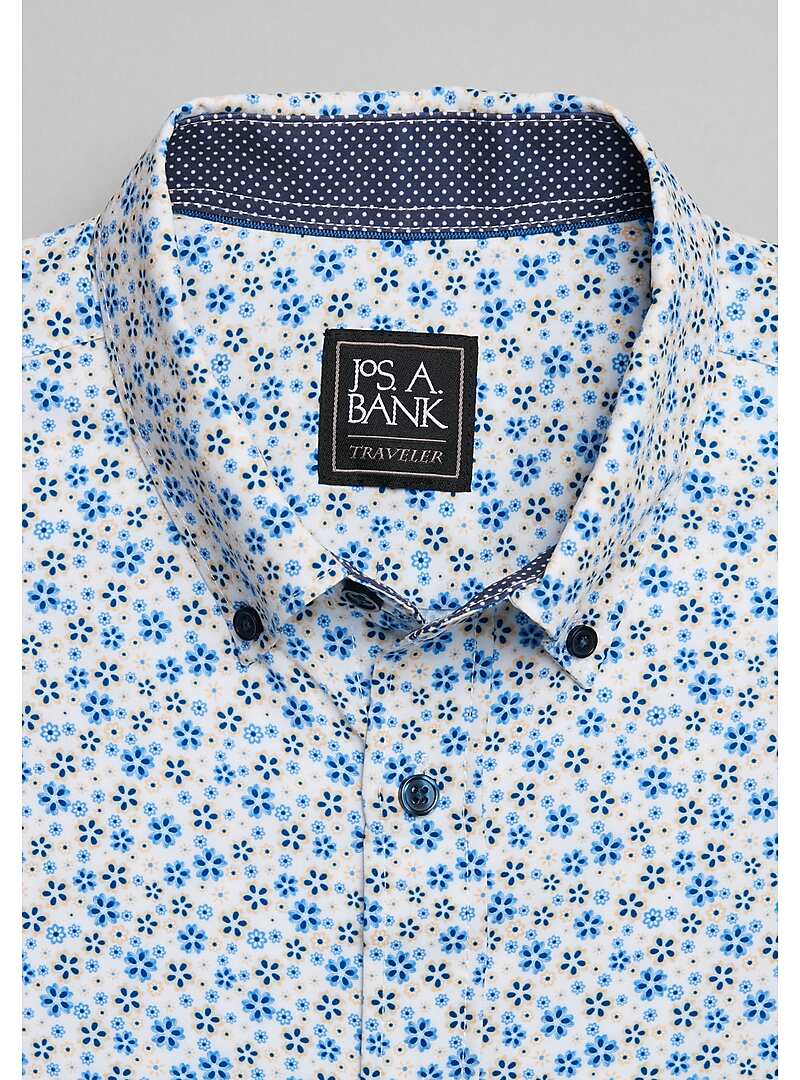 Traveler Collection Slim Fit 4-Way Stretch Floral Sportshirt - Big & Tall#6MPE