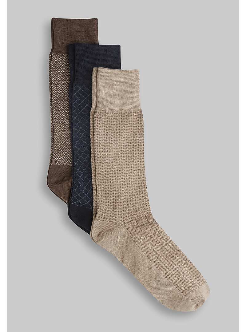 Jos. A Bank Patterned Dress Socks, 3-Pack#81KN