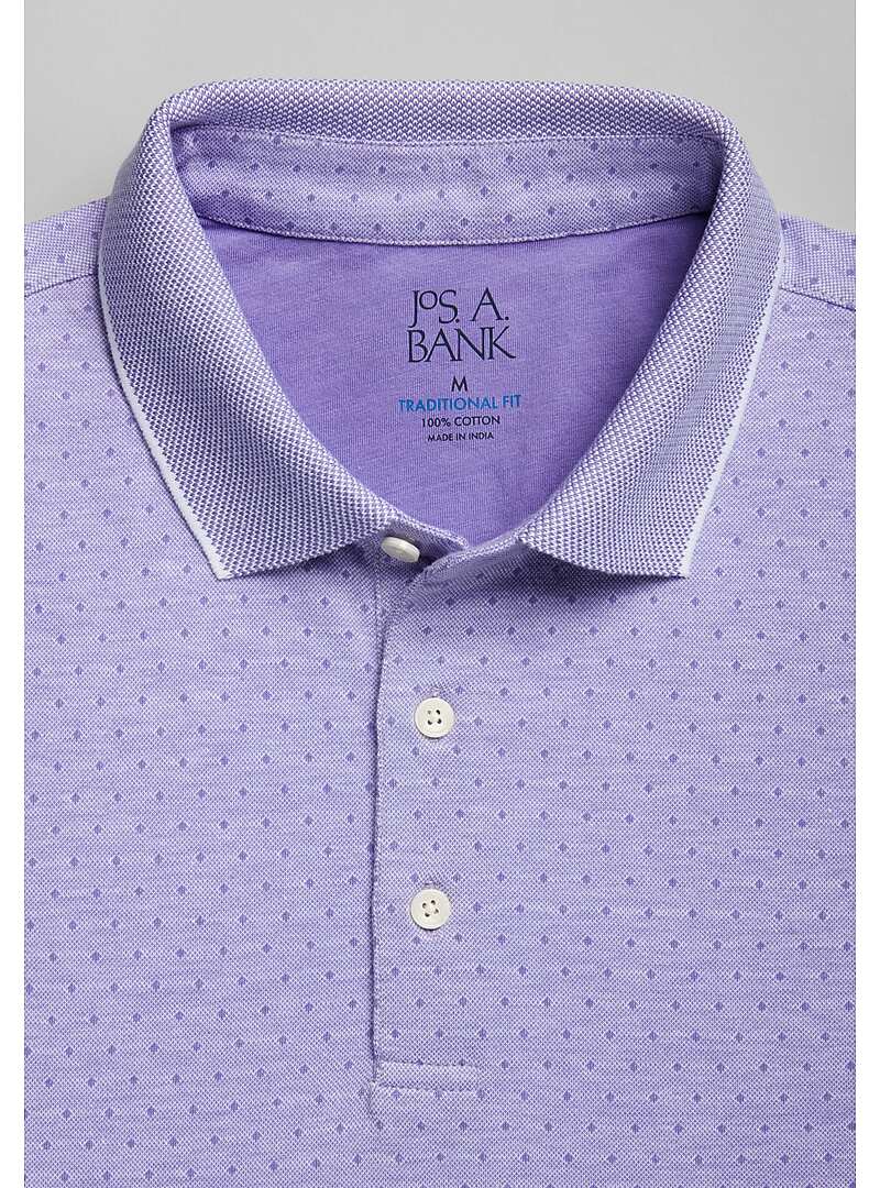 Jos. A. Bank Traditional Fit Diamond Jacquard Polo - Big & Tall#6MGC
