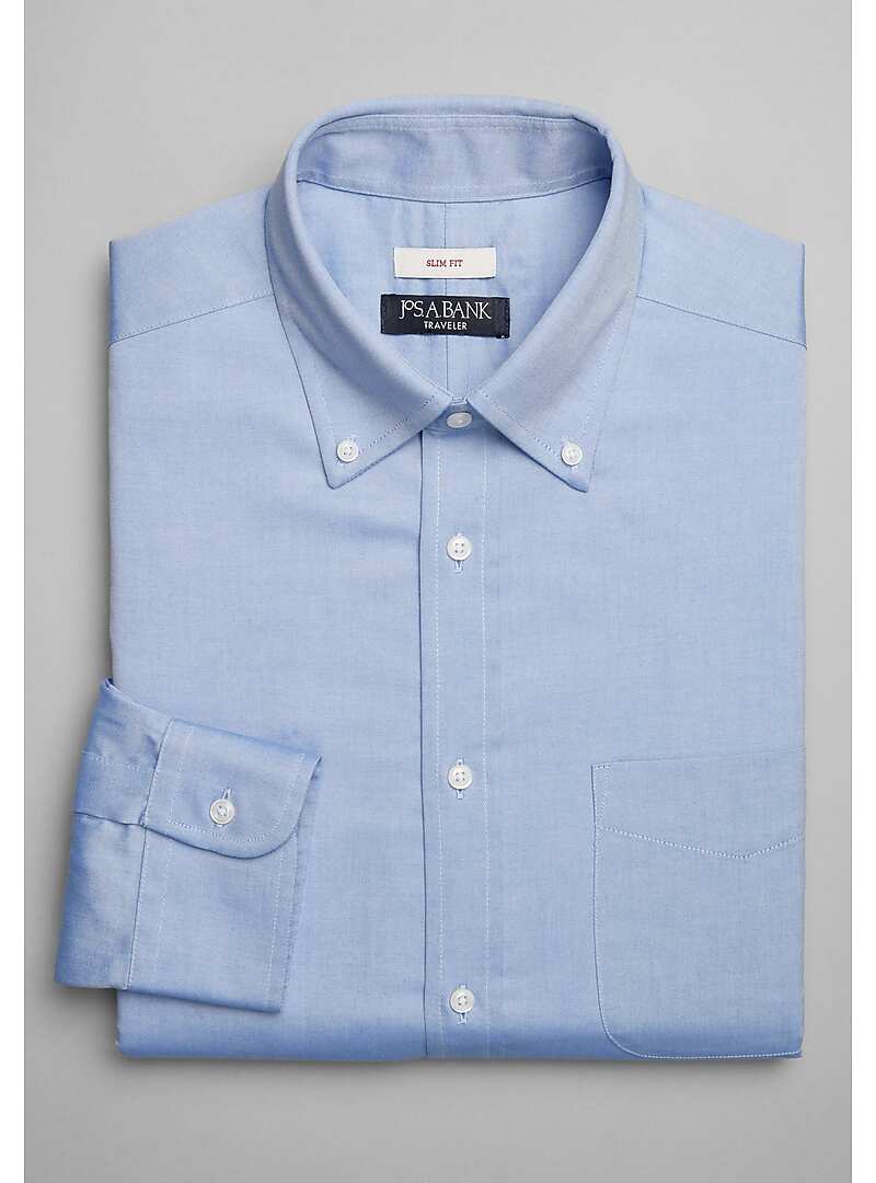 Traveler Collection Slim Fit Solid Dress Shirt - Big & Tall#5FR9