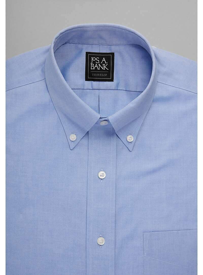 Traveler Collection Traditional Fit Button-Down Collar Dress Shirt - Big & Tall#5JAC