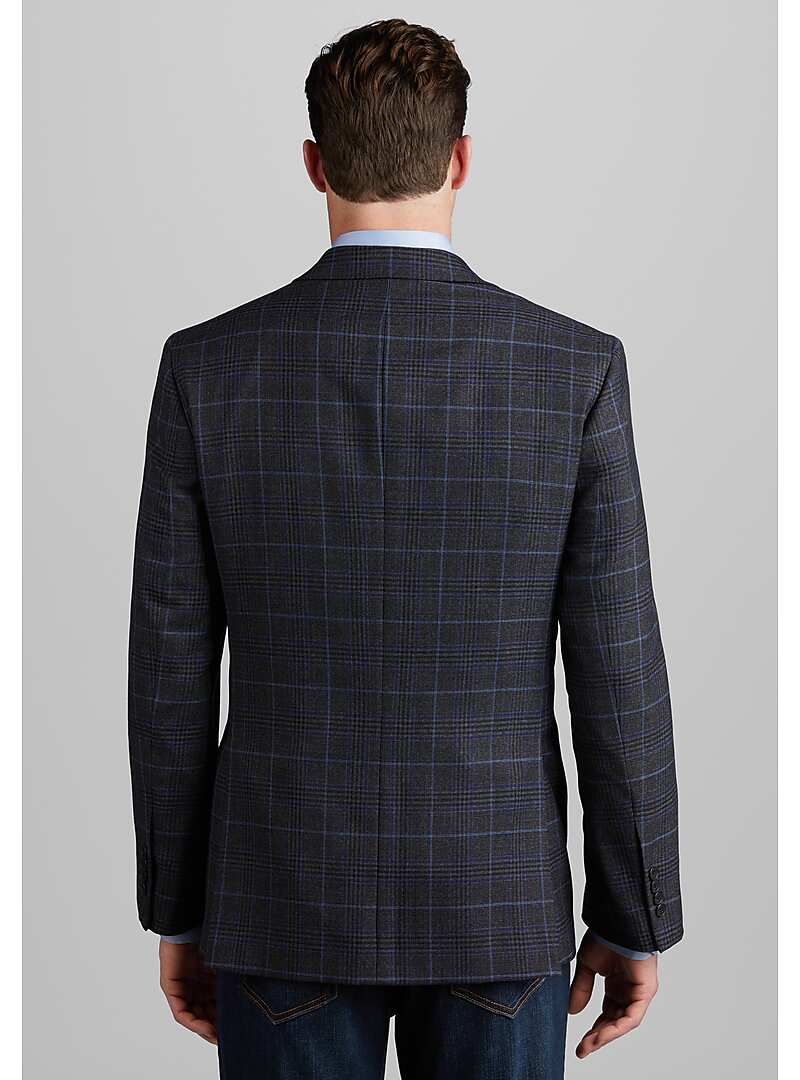 Traveler Collection Tailored Fit Plaid Sportcoat - Big & Tall#16A9