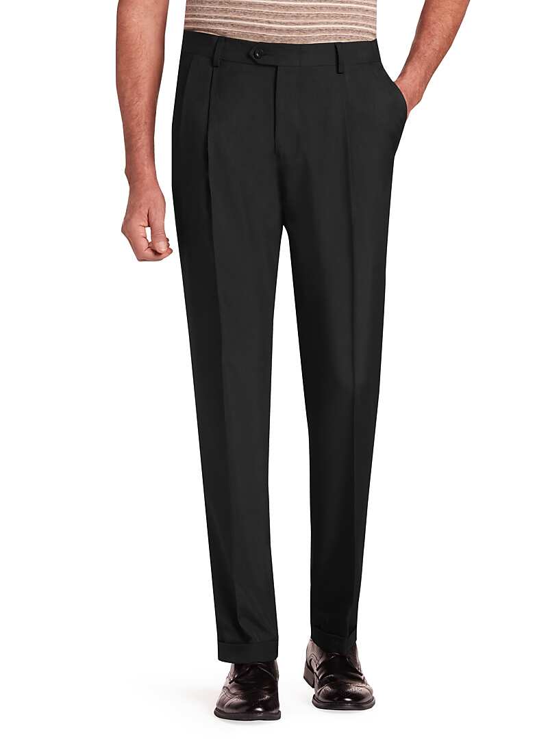 Traveler Collection Performance Traditional Fit Pleated Front Pants - Big & Tall#217H