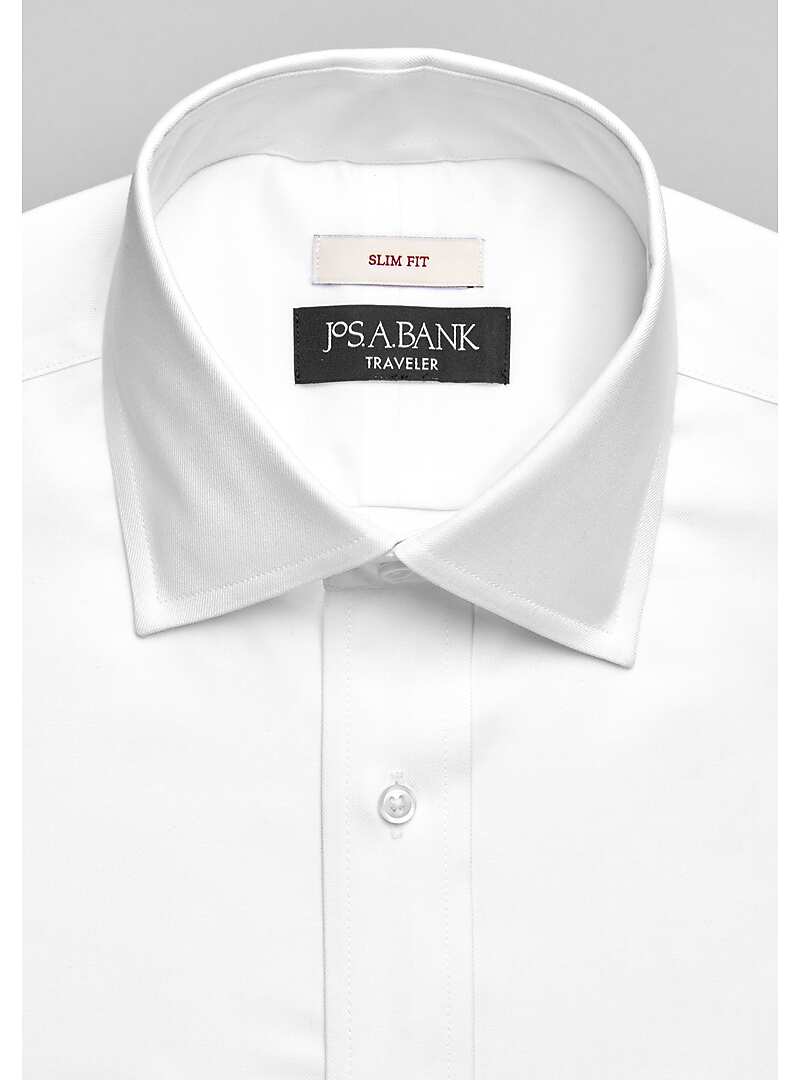 Traveler Slim Fit Solid Dress Shirt - Big & Tall#5FUR