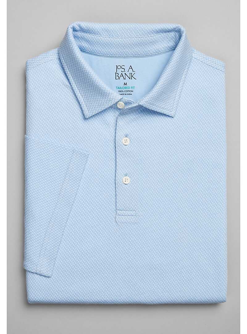 Jos. A. Bank Tailored Fit Textured Weave Polo - Big & Tall#6MHT