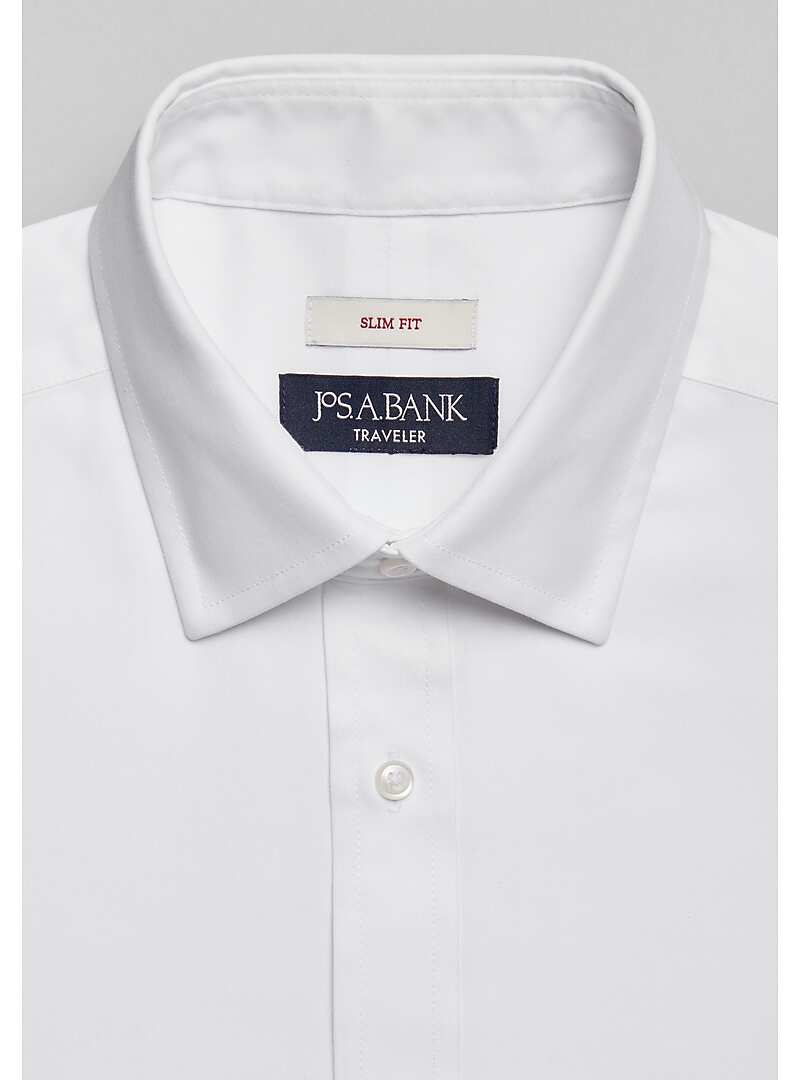 Traveler Collection Slim Fit Spread Collar French Cuff Dress Shirt - Big & Tall#5FTZ
