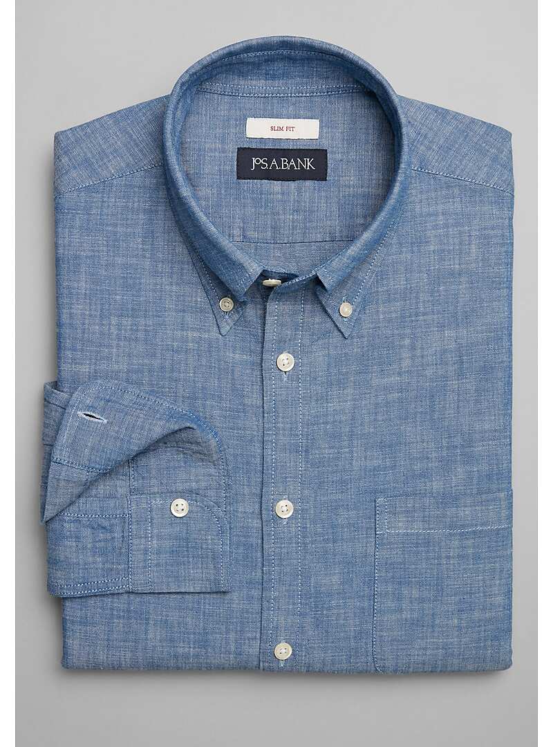 Jos. A. Bank Slim Fit Solid Sportshirt - Big & Tall#6MM3