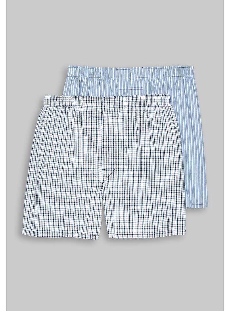 Jos. A. Bank Plaid & Stripe Woven Boxers, 2-Pack#82D3