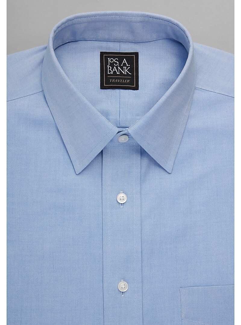 Traveler Collection Tailored Fit Point Collar Dress Shirt - Big & Tall#5DC4