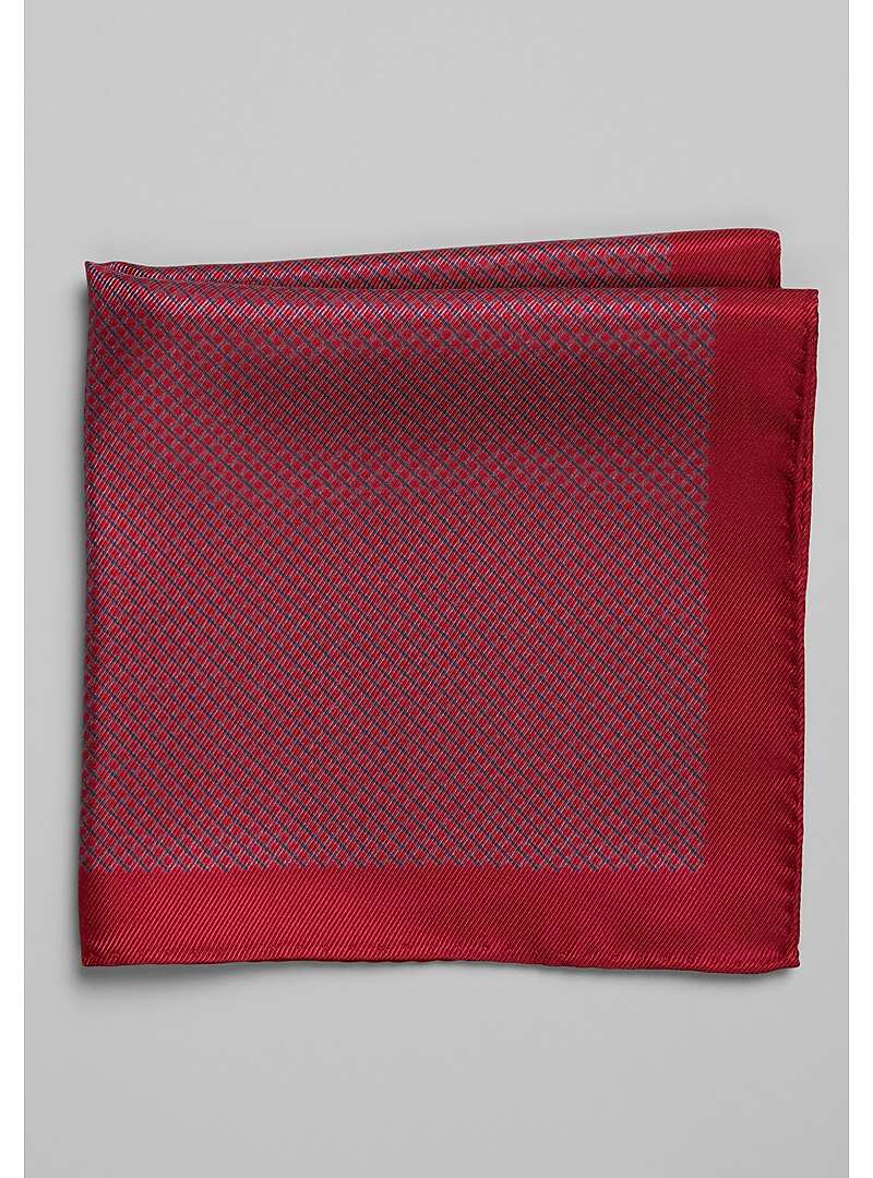 Jos. A. Bank Mini Check Pocket Square#8W1Z