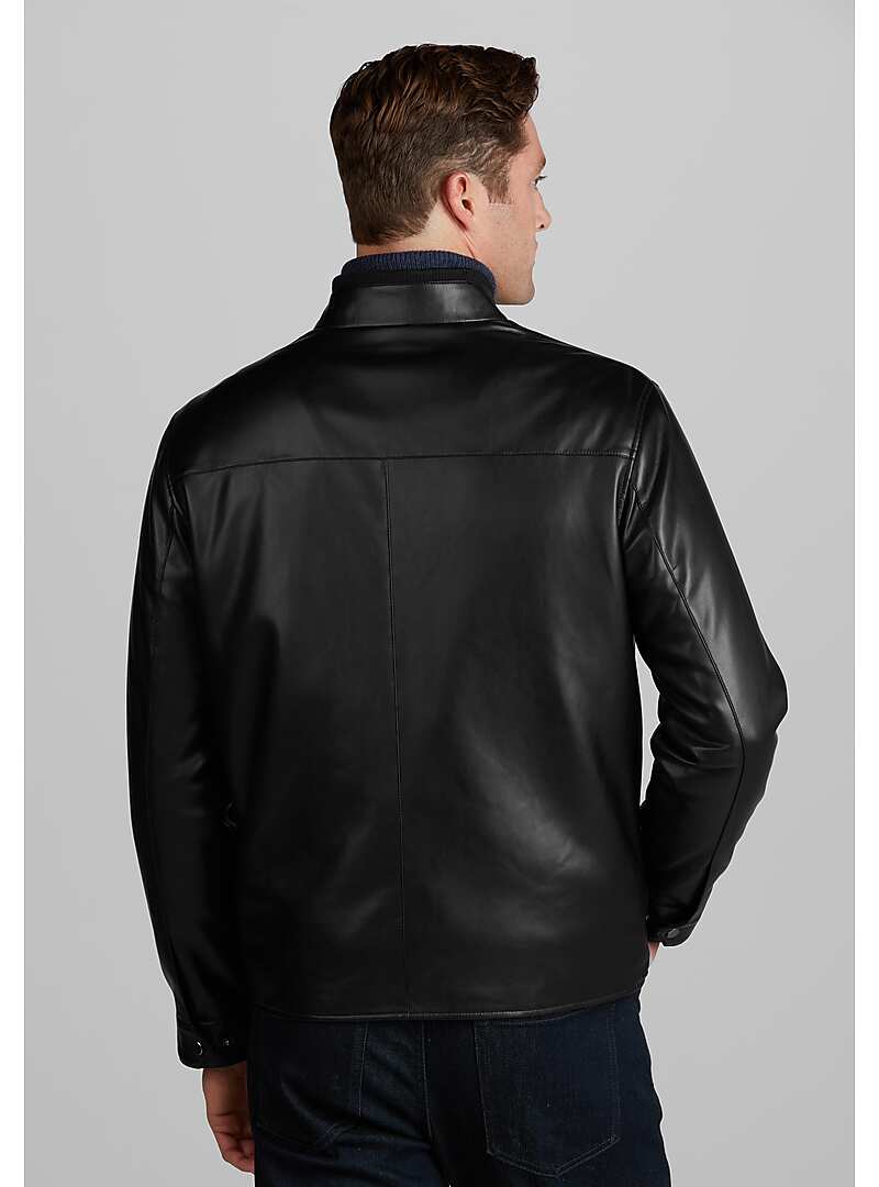 Reserve Collection Tailored Fit Faux Leather Jacket CLEARANCE#71CM