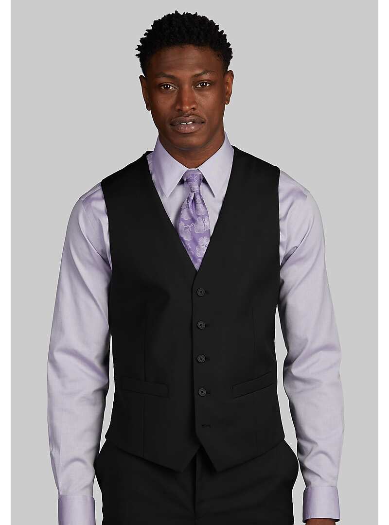 Traveler Slim Fit Suit Separates Solid Vest#3XV8
